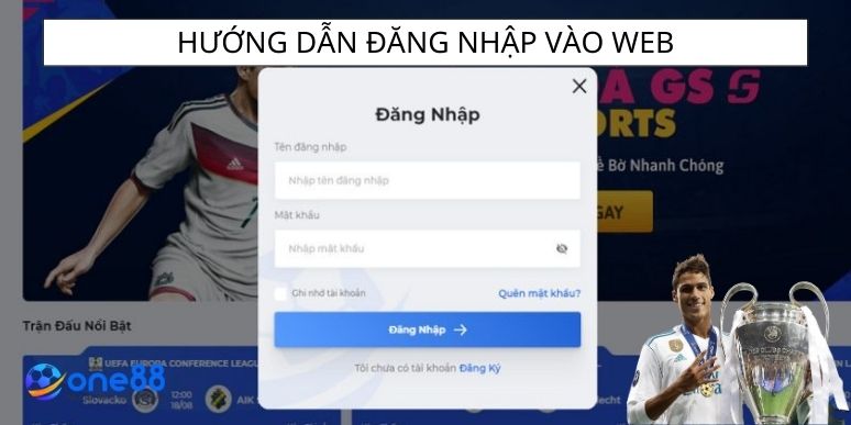 Hướng dẫn đăng nhập vào web