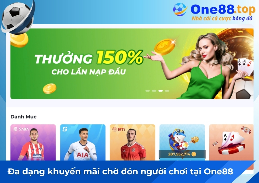 Đa dạng khuyến mãi chờ đón người chơi tại One88