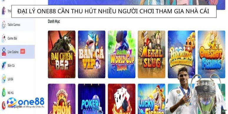 Đại lý One88 cần thu hút nhiều người chơi tham gia nhà cái  