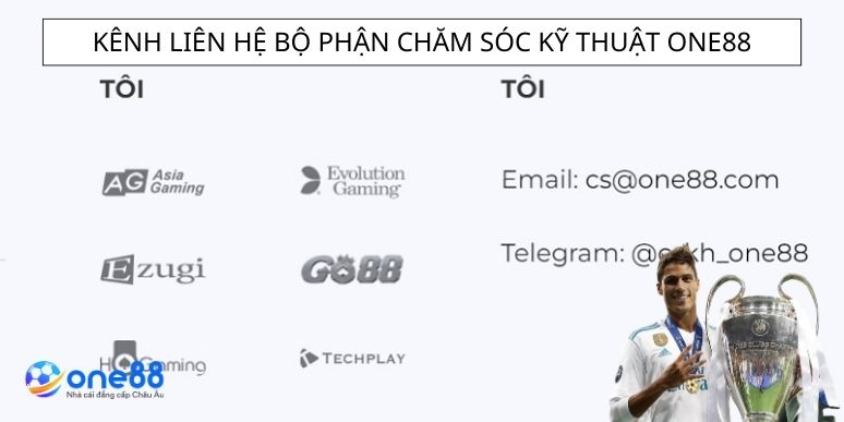 Kênh liên hệ bộ phận cskh one88